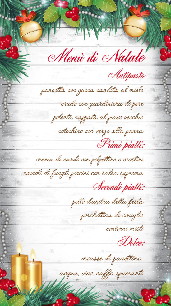 Menu Natale.Il Menu Di Natale Prenotazioni Chiuse Capeeto